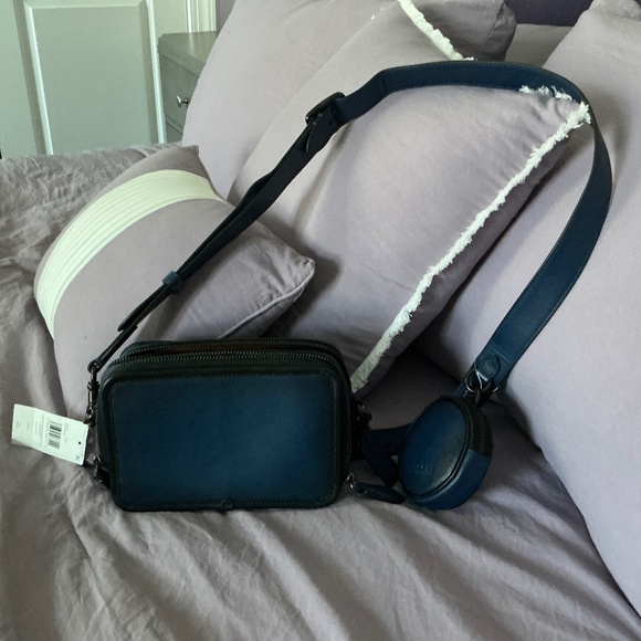 Coach CM370 Charter Crossbody With Hybrid Pouch IN DEEP BLUE - Picture 2 of 12